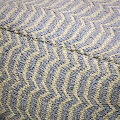 16" Hand Woven Pouf Ottoman Gray - National Tree Company 2 16" Hand Woven Pouf Ottoman Gray - National Tree Company - Image 2