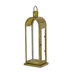 22" HGTV Arched Candle Lantern Antique Bronze - National Tree Company -National Tree Company GUEST 12660a9b 9d54 45dd 83dc 0cd5bcfe00df
