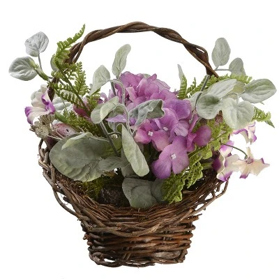 National Tree Company 16" Spring Decorated Basket 4 National Tree Company 16" Spring Decorated Basket - Image 4