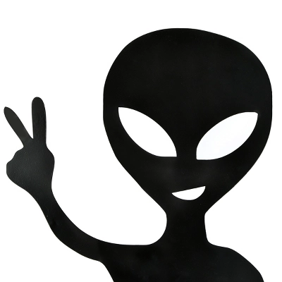 38" Halloween Alien Garden Stake - National Tree Company 2 38" Halloween Alien Garden Stake - National Tree Company - Image 2