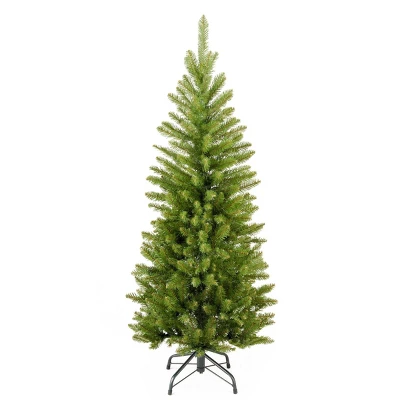 National Tree Company Unlit Kingswood Fir Pencil Slim Hinged Artificial Christmas Tree 1 National Tree Company Unlit Kingswood Fir Pencil Slim Hinged Artificial Christmas Tree
