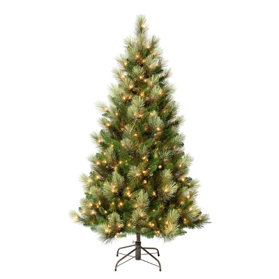 National Tree Company First Traditions Pre-Lit Charleston Pine Hinged Artificial Christmas Tree Clear Lights 4 National Tree Company First Traditions Pre-Lit Charleston Pine Hinged Artificial Christmas Tree Clear Lights - Image 4