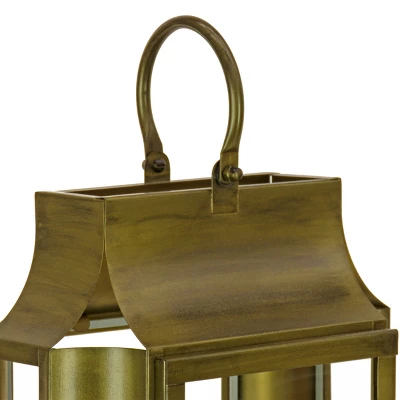 22" HGTV Slim Lantern Gold - National Tree Company 2 22" HGTV Slim Lantern Gold - National Tree Company - Image 2