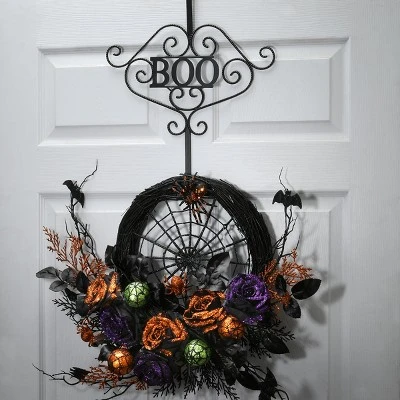 National Tree Company 17" Halloween “BOO" Wreath Hanger 1 National Tree Company 17" Halloween “BOO" Wreath Hanger