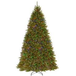 National Tree Company 27 10' Prelit PowerConnect Dunhill Fir Artificial Christmas Tree Dual Color Lights - National Tree Company