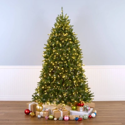 National Tree Company 7.5' Pre-lit Dunhill Shimmer Fir Artificial Christmas Tree 3 National Tree Company 7.5' Pre-lit Dunhill Shimmer Fir Artificial Christmas Tree - Image 3