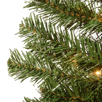 National Tree Company 5' Montclair Spruce Artificial Pencil Christmas Tree 100ct Clear 2 National Tree Company 5' Montclair Spruce Artificial Pencil Christmas Tree 100ct Clear - Image 2