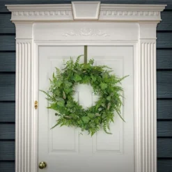 26" Artificial Mixed Leaf Greenery Woven Branch Base Wreath - National Tree Company