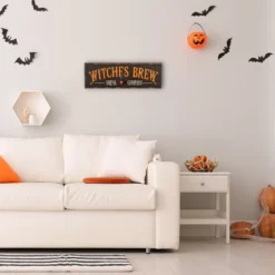 National Tree Company 24" Halloween "Witches Brew" Wood Wall Sign