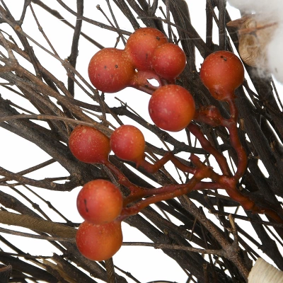 National Tree Company Artificial Autumn Wreath, Decorated With Pinenuts, Gourds, Berry Clusters, Pinecones, Assorted Leaves, Autumn Collection, 22 In 2 National Tree Company Artificial Autumn Wreath, Decorated With Pinenuts, Gourds, Berry Clusters, Pinecones, Assorted Leaves, Autumn Collection, 22 In - Image 2