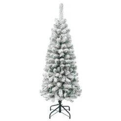 National Tree Company First Traditions Unlit Pencil Slim Flocked Acacia Hinged Artificial Christmas Tree -National Tree Company GUEST 7c811d3c b83c 43d5 be3a 0f05020c293d