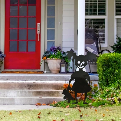 38" Halloween Scary Girl Garden Stake - National Tree Company 1 38" Halloween Scary Girl Garden Stake - National Tree Company