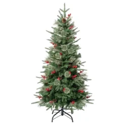 National Tree Company First Traditions Unlit Virginia Pine Artificial Christmas Tree With Berries & Pinecones -National Tree Company GUEST 9210fe88 b57b 479d b9e4 8fbc34029693