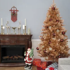 Prelit Rose Gold Metallic Artificial Christmas Tree Warm White Lights - National Tree Company 8 Prelit Rose Gold Metallic Artificial Christmas Tree Warm White Lights - National Tree Company -National Tree Company GUEST 98b655cf c453 4a97 920c 59c6e5b4372f