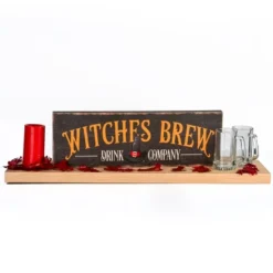 National Tree Company 24" Halloween "Witches Brew" Wood Wall Sign -National Tree Company GUEST 9d9678e3 b41b 4065 8225 a6bba4d45c79