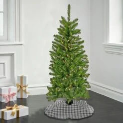 Pencil Slim Kingswood Fir Artificial Christmas Tree Clear Lights - National Tree Company