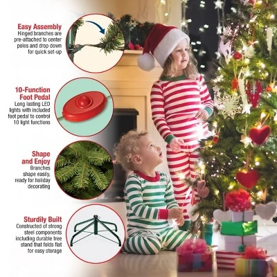 National Tree Company Pre-lit Feel Real Downswept Douglas Fir Artificial Christmas Tree With Dual Color LED Lights 7 National Tree Company Pre-lit Feel Real Downswept Douglas Fir Artificial Christmas Tree With Dual Color LED Lights - Image 7