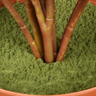 National Tree Company 24" Hosta Plant: Indoor/Outdoor Faux Greenery, Brown Pot, Polyethylene 2 National Tree Company 24" Hosta Plant: Indoor/Outdoor Faux Greenery, Brown Pot, Polyethylene - Image 2