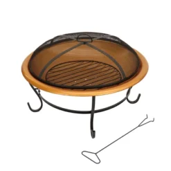 29" Copper Fire Pit With Stand And Screen - National Tree Company 9 29" Copper Fire Pit With Stand And Screen - National Tree Company -National Tree Company GUEST b9c5078c fd5d 4207 b6f3 f626697b4989