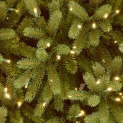 National Tree Company 9' Pre-lit Feel Real Jersy Fraser Fir Artificial Christmas Tree With Clear Lights