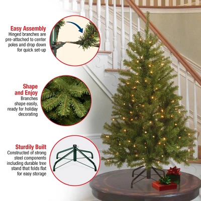 Prelit North Valley Spruce Artificial Christmas Tree Clear Lights - National Tree Company 4 Prelit North Valley Spruce Artificial Christmas Tree Clear Lights - National Tree Company - Image 4