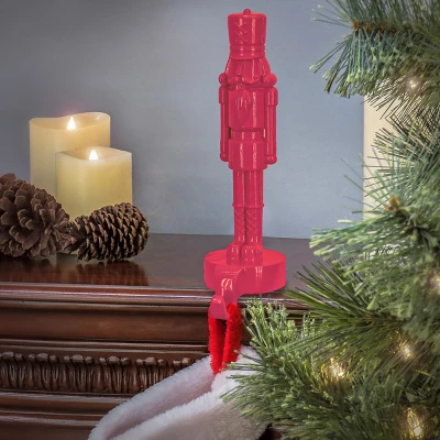 10" Nutcracker Stocking Holder Pink - National Tree Company 1 10" Nutcracker Stocking Holder Pink - National Tree Company