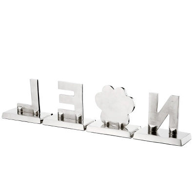 4pc 5" Gold Sparkle "NOEL" Stocking Holders - National Tree Company 3 4pc 5" Gold Sparkle "NOEL" Stocking Holders - National Tree Company - Image 3