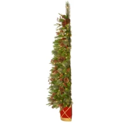 National Tree Company 6' Pre-lit Colonial Half Tree With Clear Lights -National Tree Company GUEST cda189fe f6f9 478e a5ed fca41037ad5b