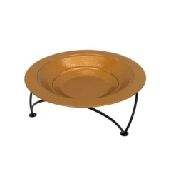 33" Hammered Copper Fire Pit With Stand And Screen - National Tree Company -National Tree Company GUEST cfebe945 0a2a 4390 b10c f61777d34776