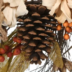 National Tree Company Artificial Autumn Wreath, Decorated With Pinenuts, Gourds, Berry Clusters, Pinecones, Assorted Leaves, Autumn Collection, 22 In 6 National Tree Company Artificial Autumn Wreath, Decorated With Pinenuts, Gourds, Berry Clusters, Pinecones, Assorted Leaves, Autumn Collection, 22 In -National Tree Company GUEST de1baf3d b561 41dc 8d32 750e18e9ead7