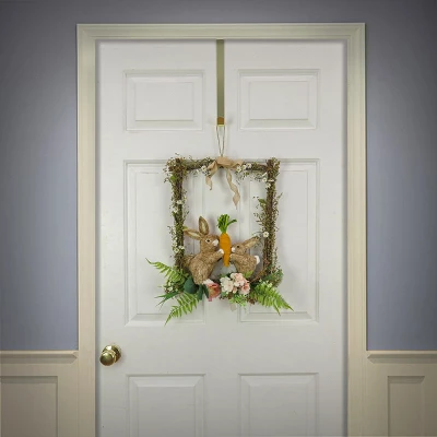 National Tree Company 14" Bunnies Hanging Wall Decoration, Easter Collection 1 National Tree Company 14" Bunnies Hanging Wall Decoration, Easter Collection