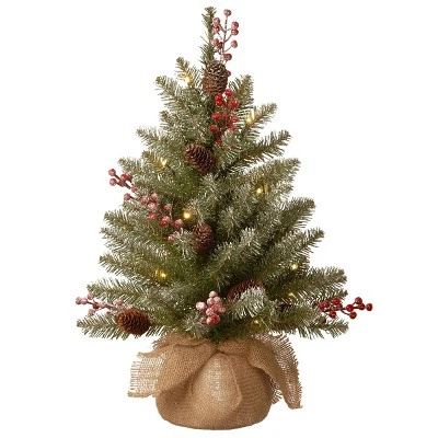 National Tree Company Pre-Lit Dunhill Fir Artificial Christmas Tree With Snow, Red Berries And Pine Cones Clear Lights 5 National Tree Company Pre-Lit Dunhill Fir Artificial Christmas Tree With Snow, Red Berries And Pine Cones Clear Lights - Image 5