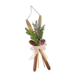 17" Holiday Skis Artificial Floral Christmas Wall Decor - National Tree Company -National Tree Company GUEST f3e3afbc 7d09 47ba 9492 0ebee19c0448