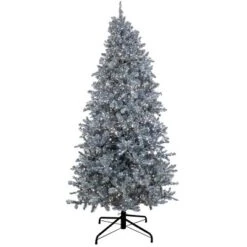 Prelit Matte Silver Metallic Artificial Christmas Tree Warm White Lights - National Tree Company 11 Prelit Matte Silver Metallic Artificial Christmas Tree Warm White Lights - National Tree Company -National Tree Company GUEST fe78d116 aab2 4824 9f04 25e4b504b8bd