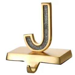 3pc 5" Silver Sparkle "JOY" Stocking Holders - National Tree Company -National Tree Company GUEST ffacb4db 7eb8 4c7c 8053 d13410bb20b0